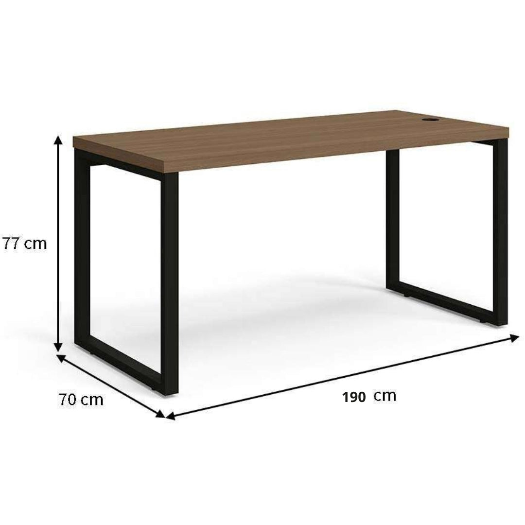 Mesa Industrial Robusta para Sala de Jantar ou Escritório 1,90m | Galantes Móveis medidas