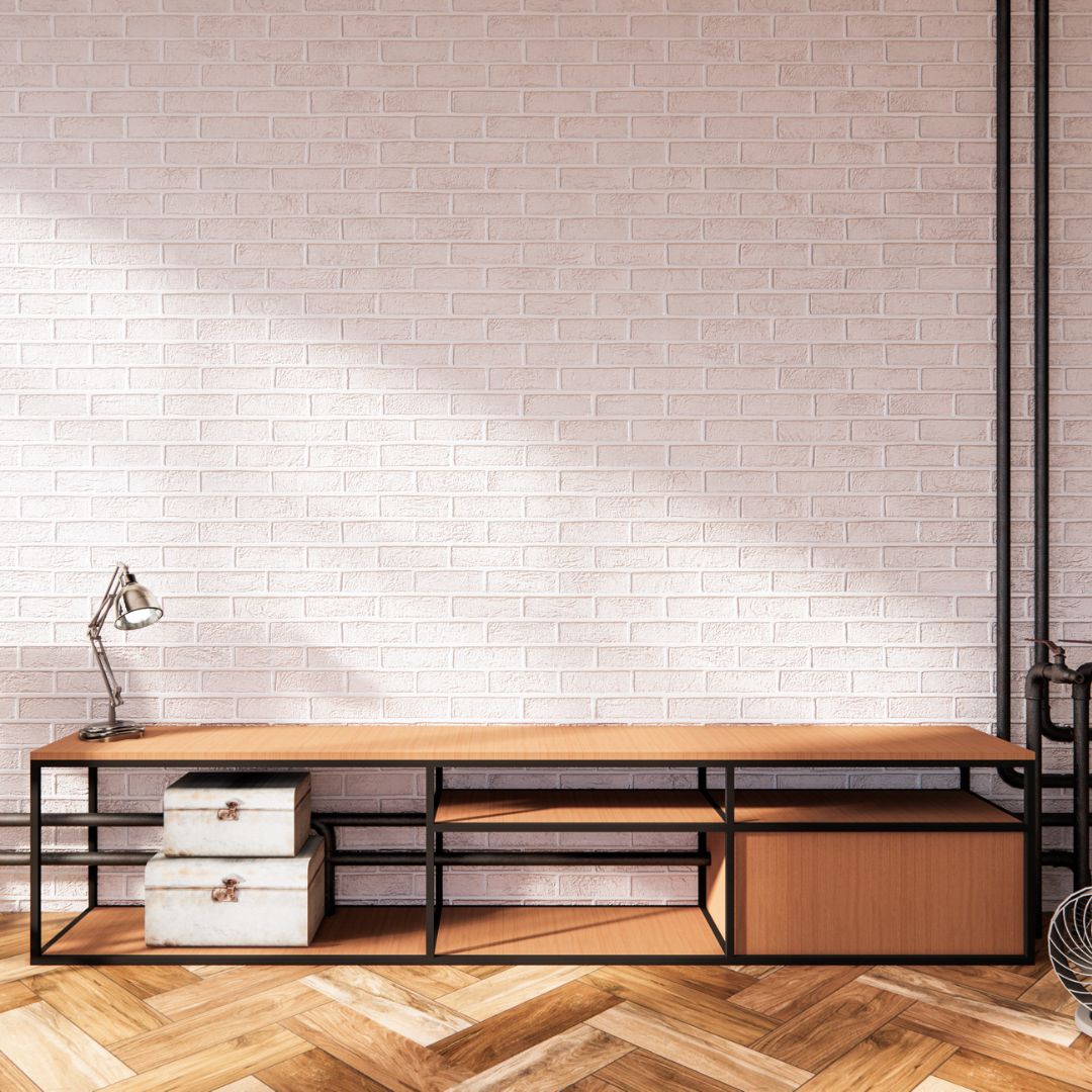 ambiente decorado no estilo industrial galantes móveis