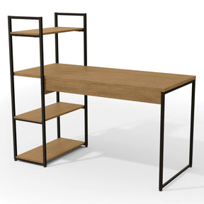 Mesa Escrivaninha Industrial com 4 Prateleiras para Escritório | Galantes Móveis