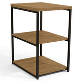 Mesa de Apoio e Decoração Industrial com 3 Prateleiras | Galantes Móveis