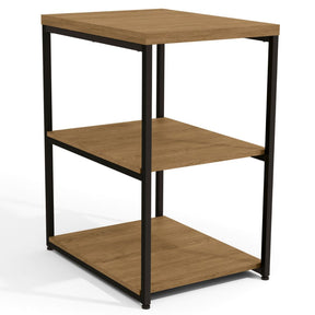 Mesa de Apoio e Decoração Industrial com 3 Prateleiras | Galantes Móveis